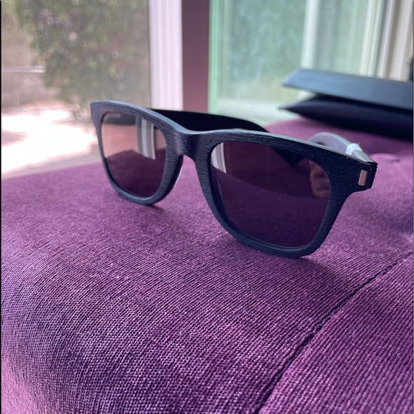 🕶💜🖤Saint Laurent Rectangular Sunglasses 🕶💜🖤 - Picture 4 of 11
